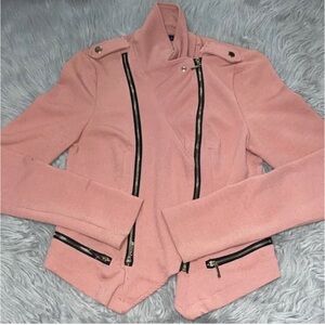 Pink zip up jacket